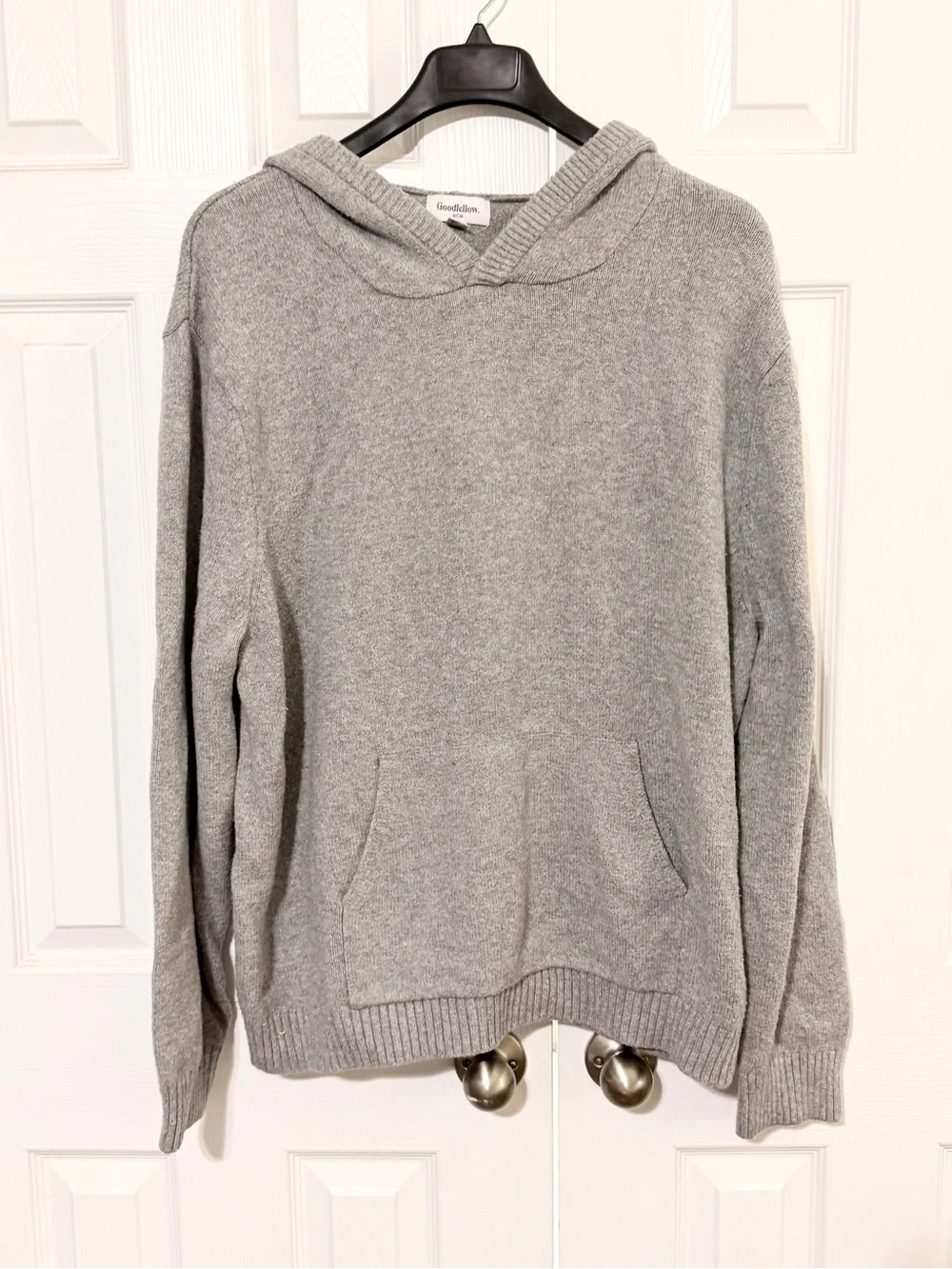 Goodfellow & Co Men's Light Gray Crewneck Hoodie Sweater
